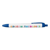 Colorful Speech Therapist Pen with Custom Name (Bovenkant)