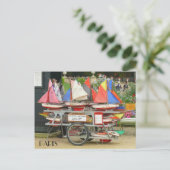 Colorful Speelgoed Sailships Luxemburg Gardens Par Briefkaart (Staand voorkant)