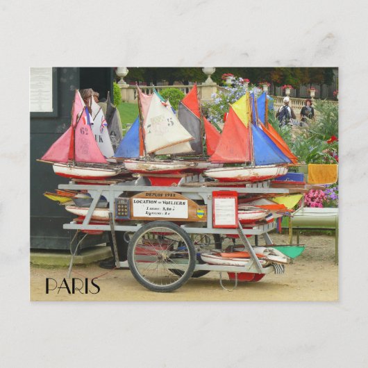 Colorful Speelgoed Sailships Luxemburg Gardens Par Briefkaart (Voorkant)