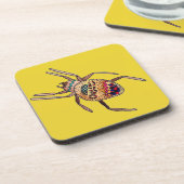 Colorful Spider arachnid art Bier Onderzetter (Linkerzijde)