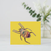 Colorful Spider arachnid art Briefkaart (Staand voorkant)