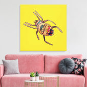 Colorful Spider arachnid art Canvas Afdruk (Insitu (Woonkamer))