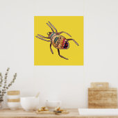 Colorful Spider arachnid art Poster (Keuken)