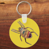 Colorful Spider arachnid art Sleutelhanger (Voorkant)