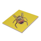 Colorful Spider arachnid art Tegeltje (Zijkant)