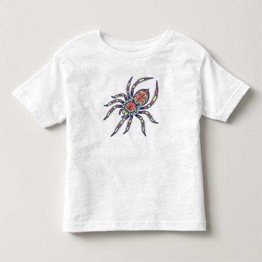 Colorful Spider Kinder Shirts (Voorkant)