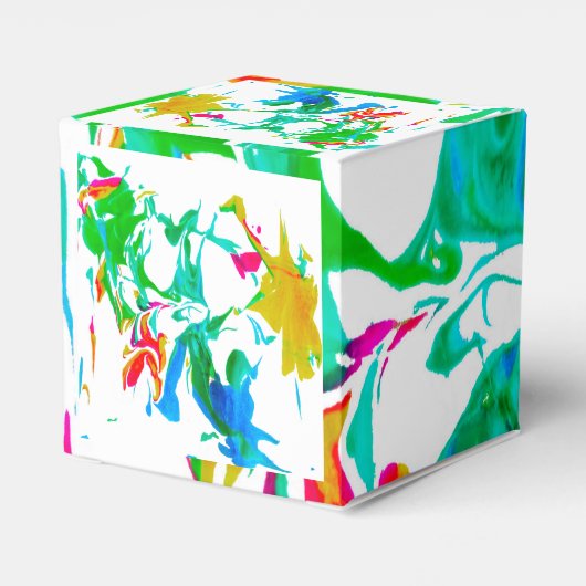 Colorful spider webs bedankdoosjes (Achterkant)