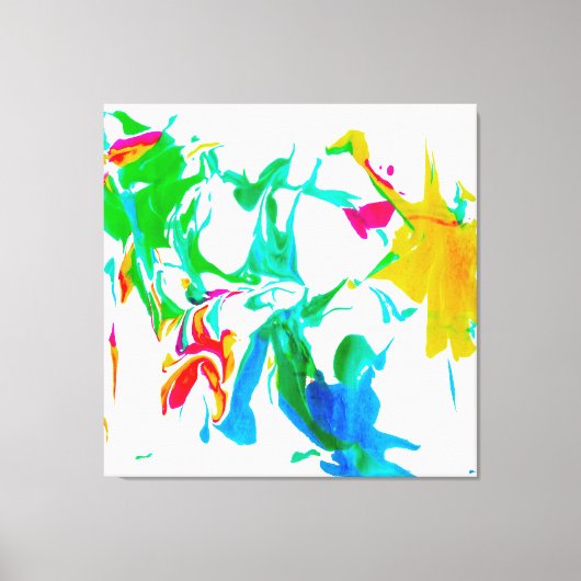 Colorful spider webs canvas afdruk (Voorkant)
