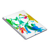 Colorful spider webs notitieboek (Rechterzijde)