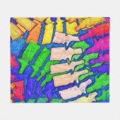 Colorful Spine Art Fleece Blanket (Voorkant (Horizontaal))