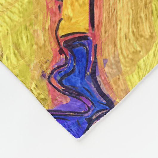 Colorful Spine Art Fleece Blanket (Hoek)