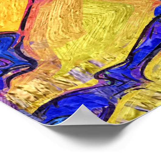 Colorful Spine Art Poster (Hoek)