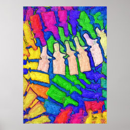 Colorful Spine Art Poster