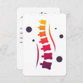 Colorful Spine Logo Chiropractic Gift Certificate (Voorkant / Achterkant)