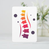Colorful Spine Logo Chiropractic Gift Certificate (Staand voorkant)