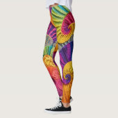 Colorful Spiral Abstract Background Vivid Energy S Leggings (Links)