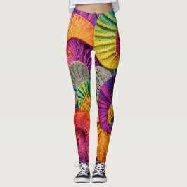 Colorful Spiral Abstract Background Vivid Energy S Leggings