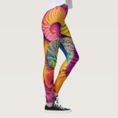 Colorful Spiral Abstract Background Vivid Energy S Leggings (Rechts)