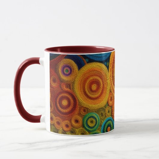 Colorful Spiral Abstract Pattern Geometric Swirl Mok (Links)