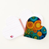 Colorful Spiral Abstract Pattern Geometric Swirl Notitieboek (Binnen)