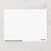 Colorful Spiral Fractal Briefkaart (Achterkant)