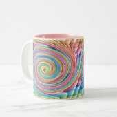Colorful Spiral Pattern Coffee mok (Voorkant links)