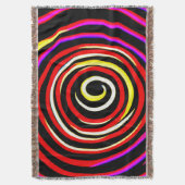 Colorful Spiral Pattern Deken (Voorkant Verticaal)
