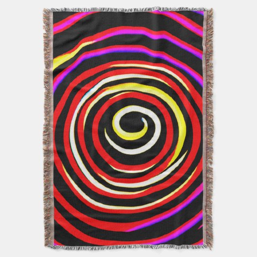 Colorful Spiral Pattern Deken (Voorkant Verticaal)