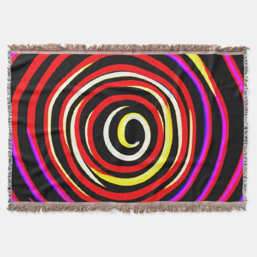 Colorful Spiral Pattern Deken (Voorkant)