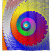Colorful Spiral Pattern Douchegordijn (Voorkant)