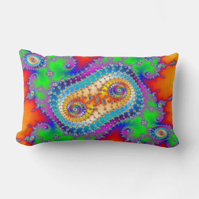 Colorful Spiral Pattern Kussen (Voorkant)