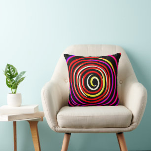 Colorful Spiral Pattern Kussen