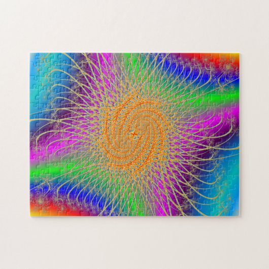 Colorful Spiral Pattern Legpuzzel (Horizontaal)