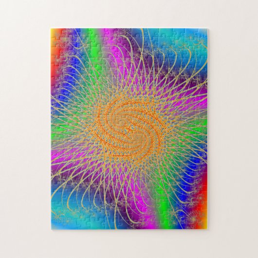 Colorful Spiral Pattern Legpuzzel (Verticaal)