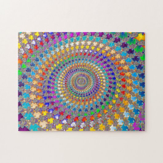 Colorful Spiral Pattern Legpuzzel (Horizontaal)