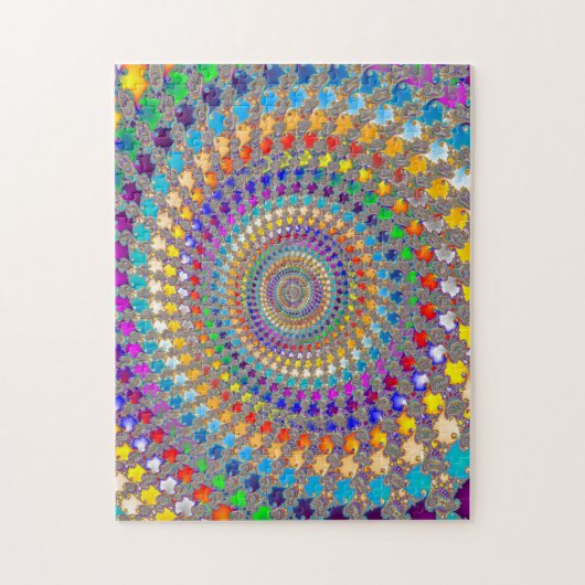 Colorful Spiral Pattern Legpuzzel (Verticaal)