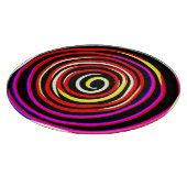 Colorful Spiral Pattern Snijplank (Hoek)