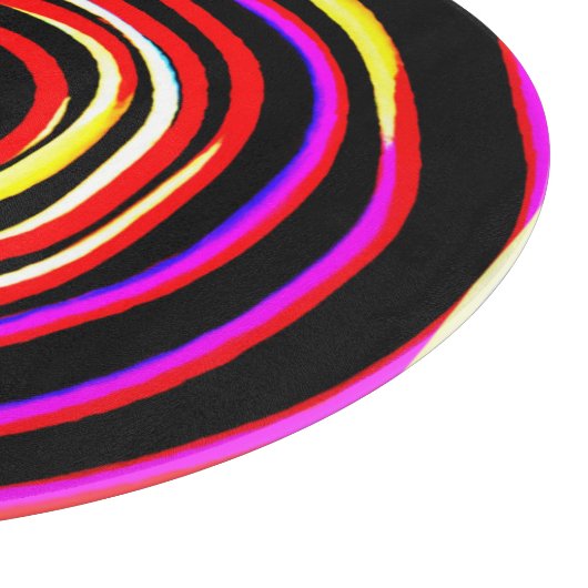 Colorful Spiral Pattern Snijplank (Hoek)