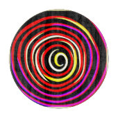 Colorful Spiral Pattern Snijplank (Voorkant)