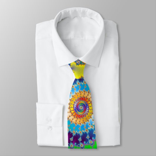 Colorful Spiral Pattern Stropdas (Gebonden)