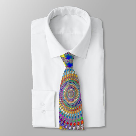 Colorful Spiral Pattern Stropdas (Gebonden)