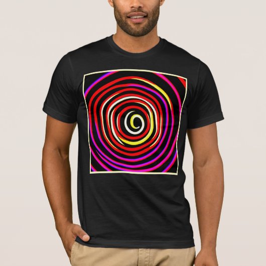 Colorful Spiral Pattern T-shirt (Voorkant)