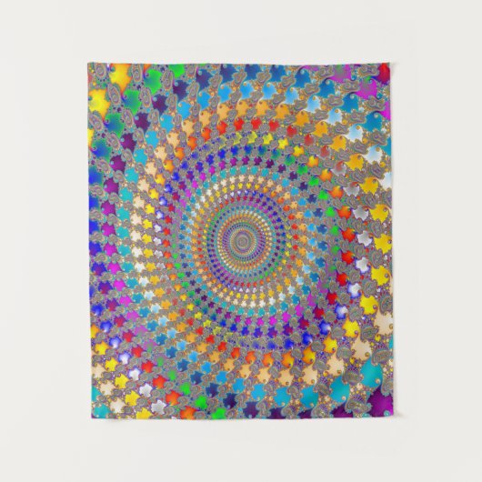 Colorful Spiral Pattern Wandkleed (Voorkant)