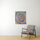 Colorful Spiral Pattern Wandkleed (In situ)