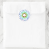 Colorful Spiral Ronde Sticker (Tas)