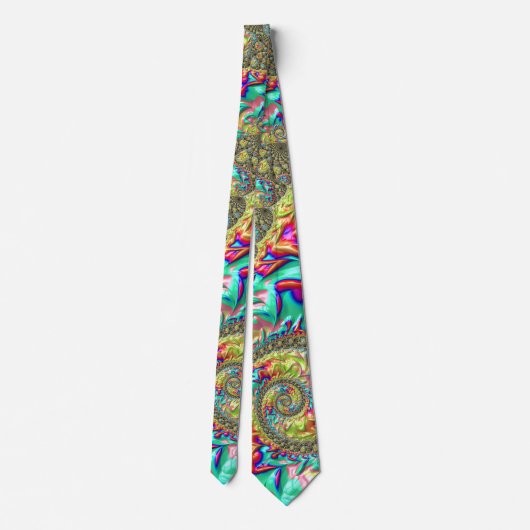 Colorful Spiral Stropdas (Achterkant)