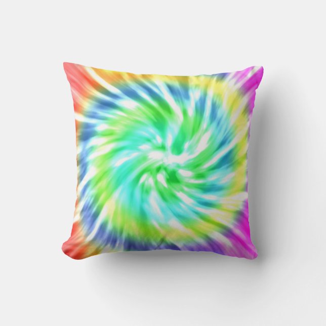 Colorful Spiral Tie Dye Sierkussen (Voorkant)