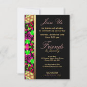 Colorful Spirit Birthday Party Invitation Kaart (Achterkant)