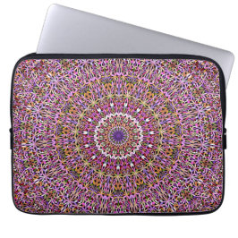 Colorful Spirituele Garden Mandala Laptop Sleeve