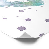 Colorful Splash Art Inspirerend Quote Poster (Hoek)